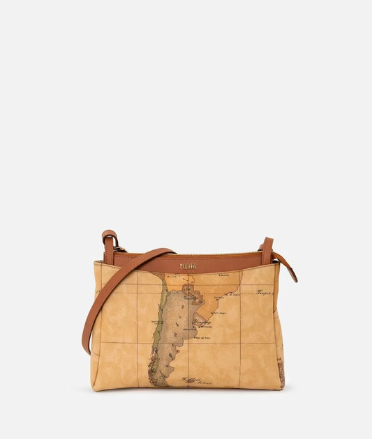 Alviero Martini borsa a tracolla con inserto in pelle Geo Classic