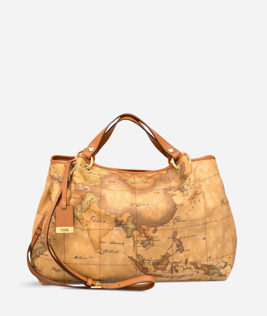 Alviero Martini borsa a mano grande tre scomparti Geo Classic