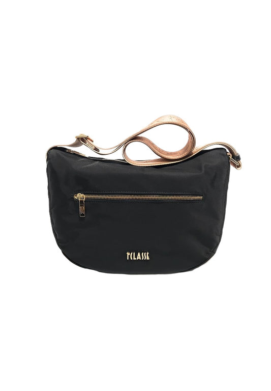 Alviero Martini borsa a mezzaluna Nylon Eco Vibe nero