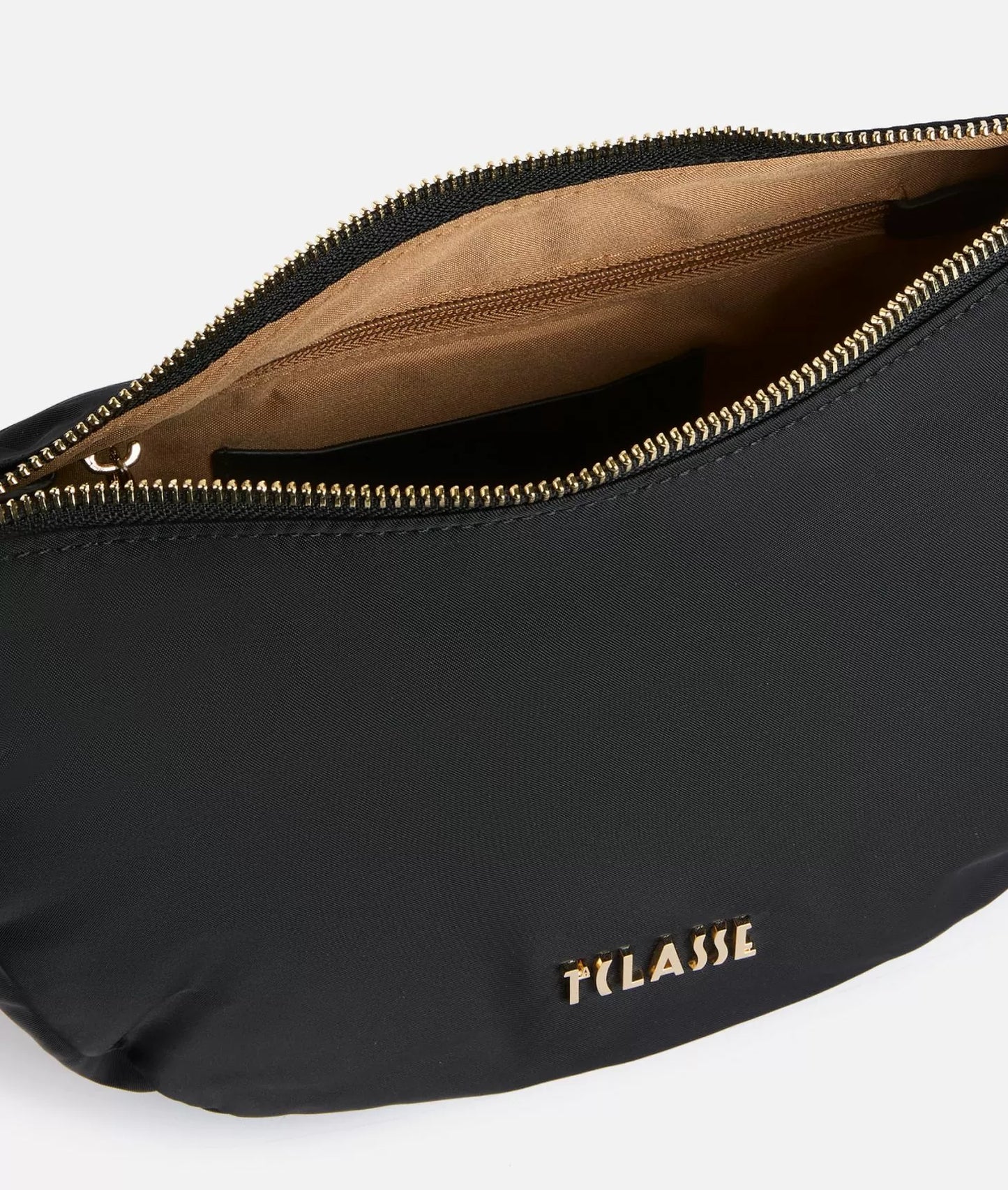 Alviero Martini tracolla a mezzaluna piccola Nylon Eco Vibe nero
