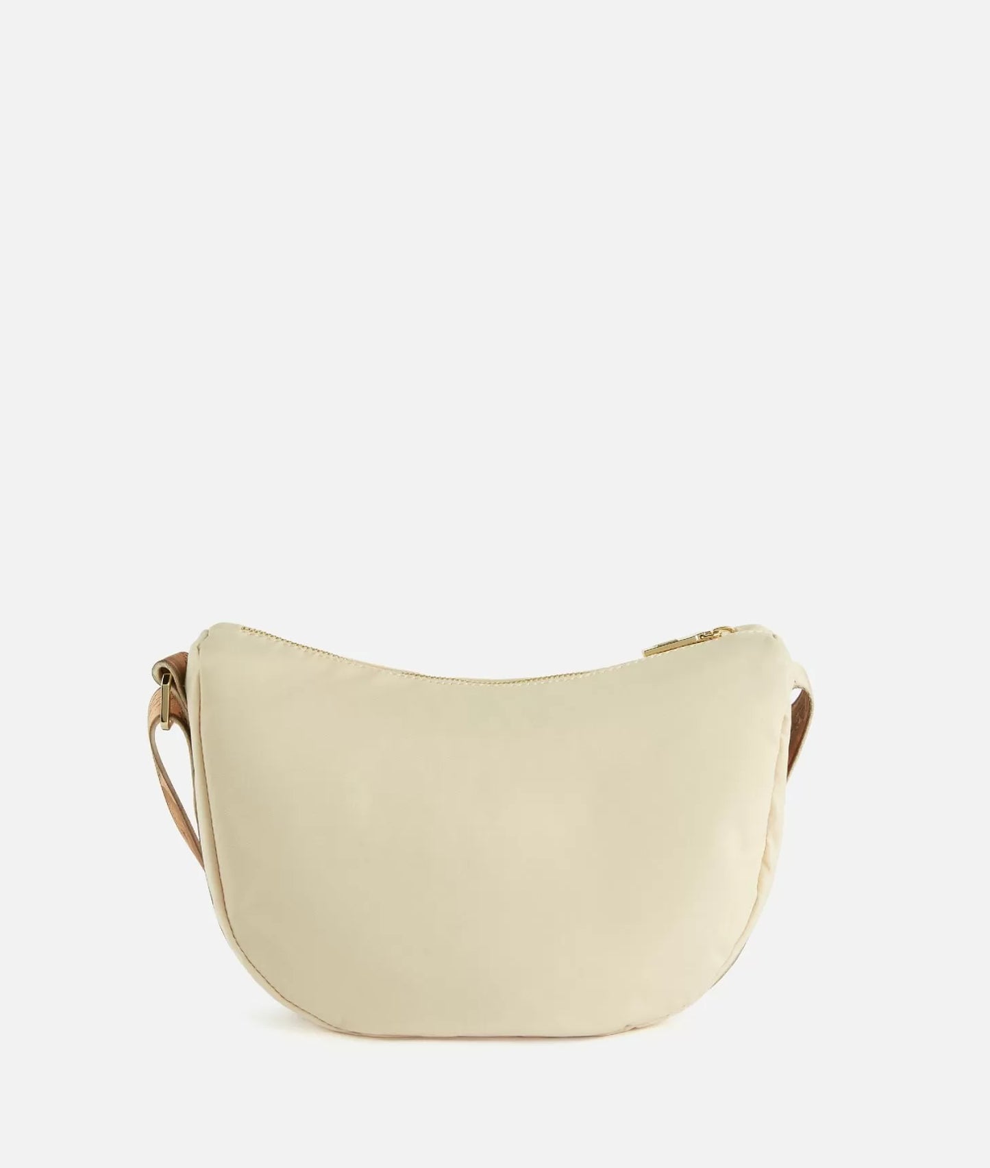 Alviero Martini tracolla a mezzaluna piccola Nylon Eco Vibe avorio