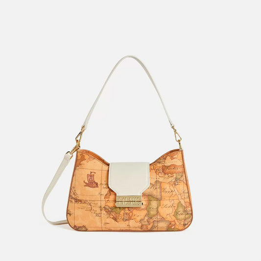 Alviero Martini borsa a spalla Heritage Geo avorio