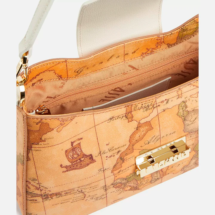 Alviero Martini borsa a spalla Heritage Geo avorio