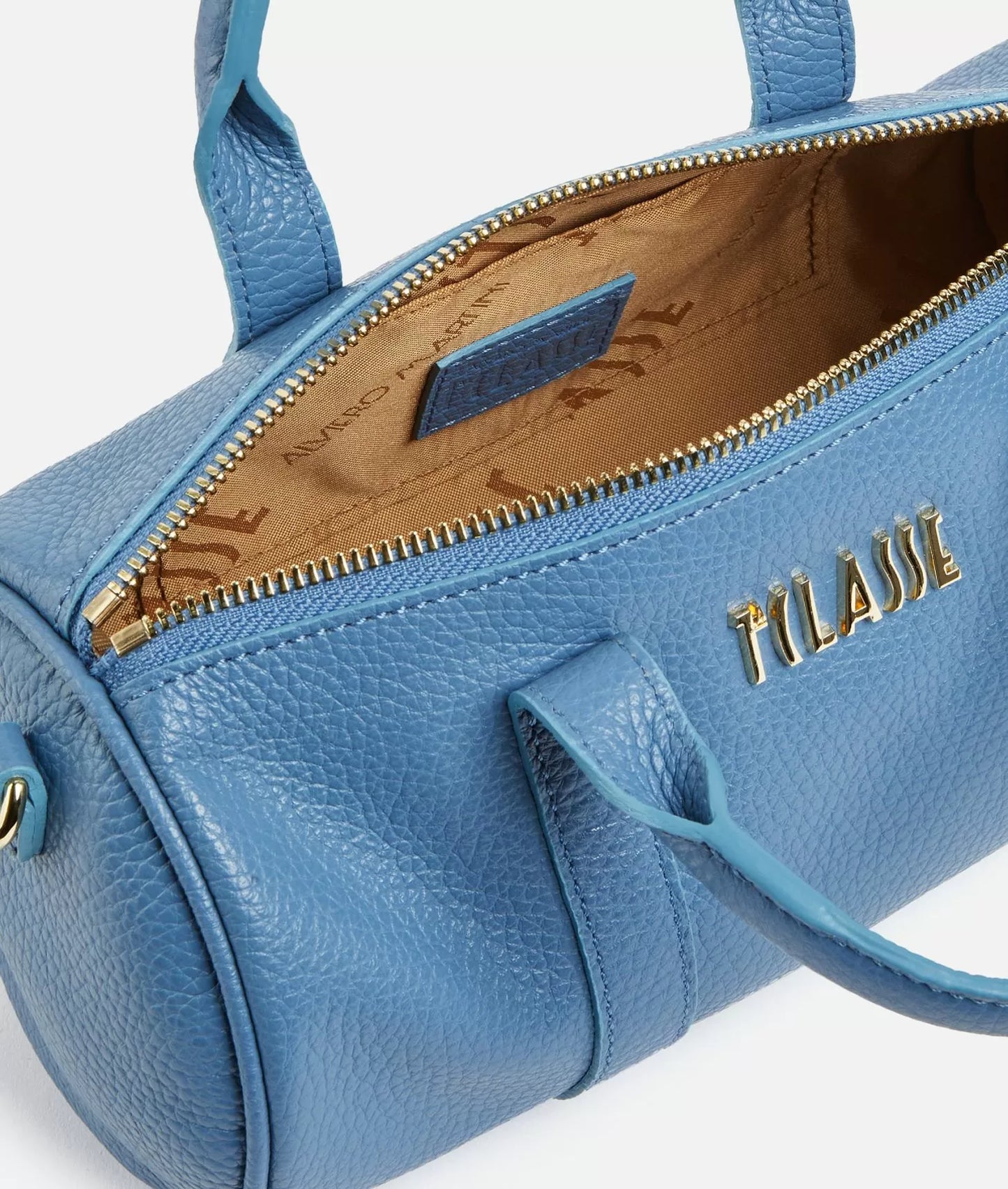 Alviero Martini borsa a mano Coral Reef blue denim