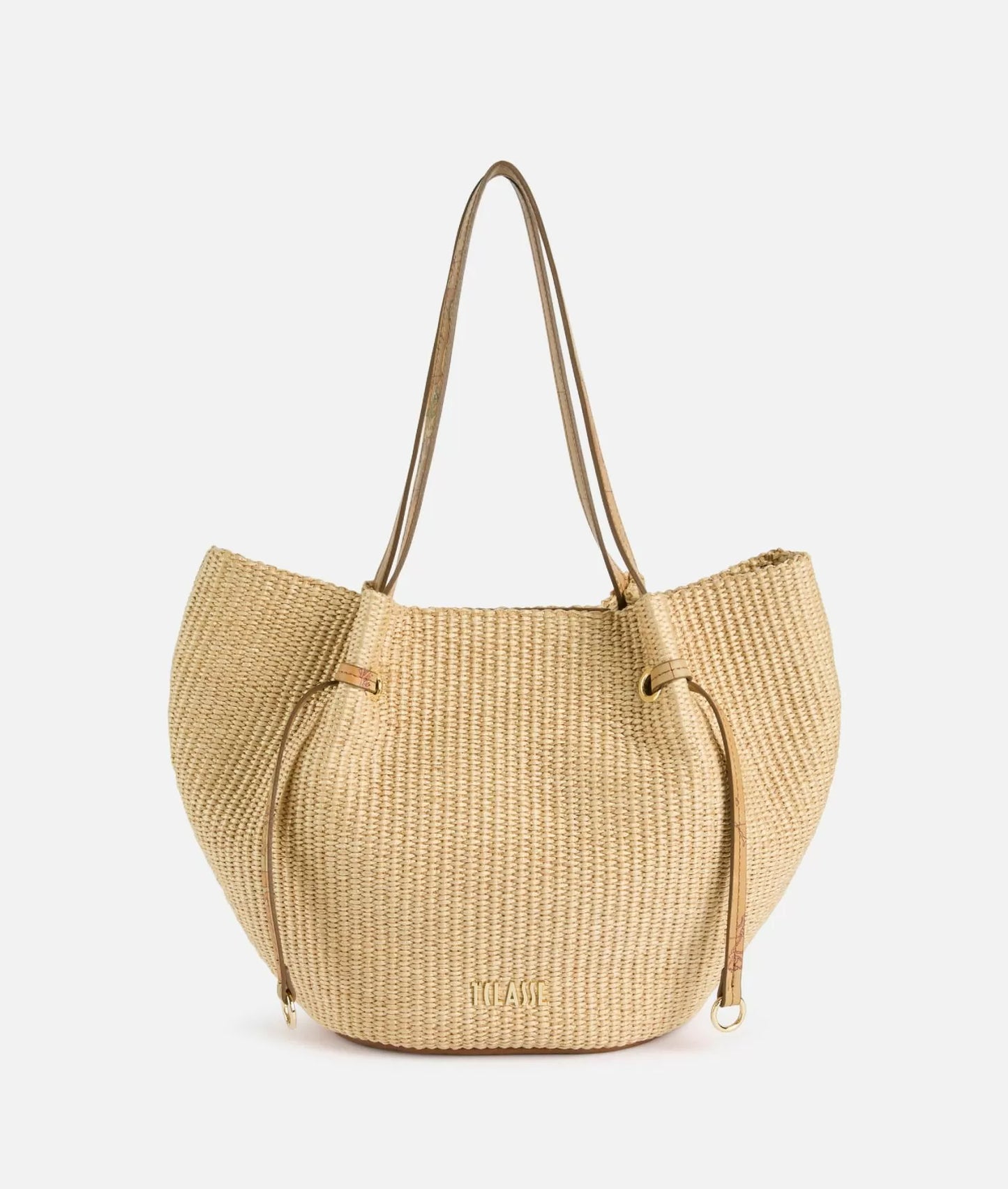 Alviero Martini borsa shopping Naturale Geo Bambù