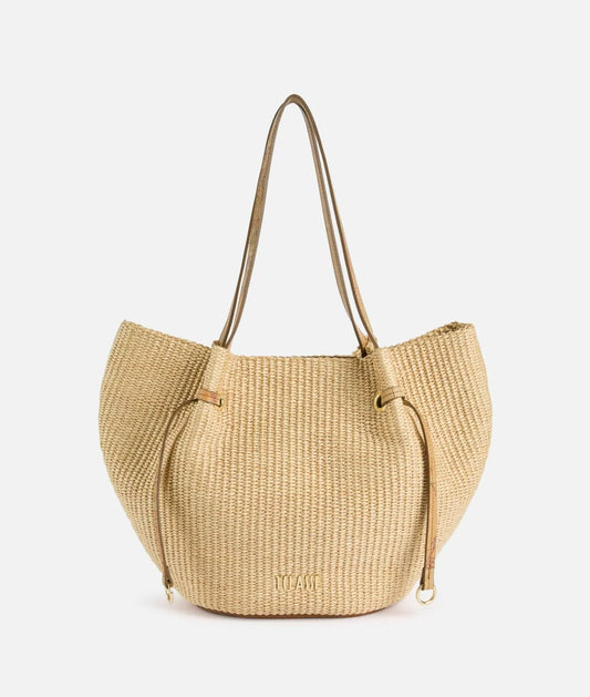 Alviero Martini borsa shopping Naturale Geo Bambù