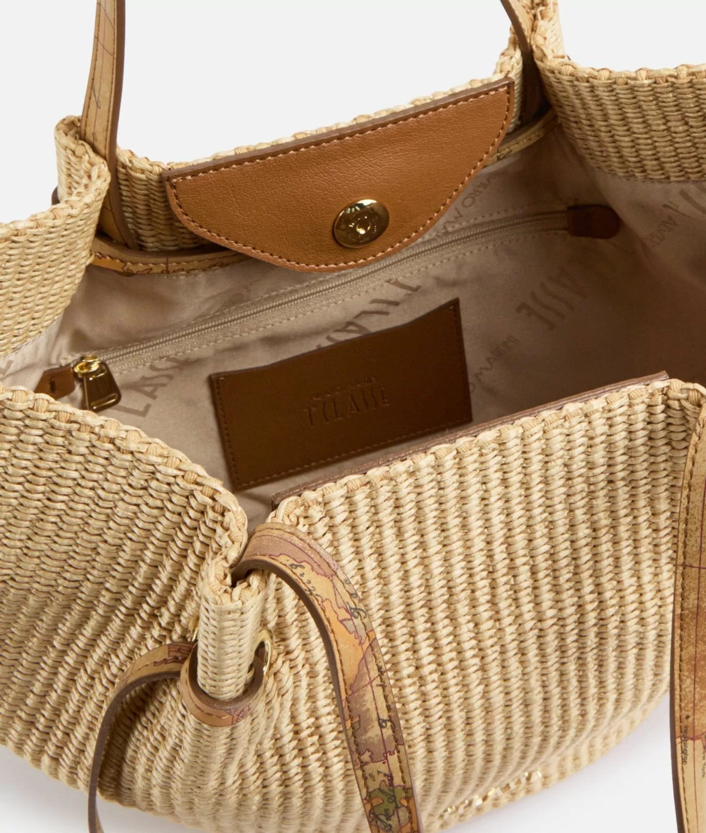 Alviero Martini borsa shopping Naturale Geo Bambù
