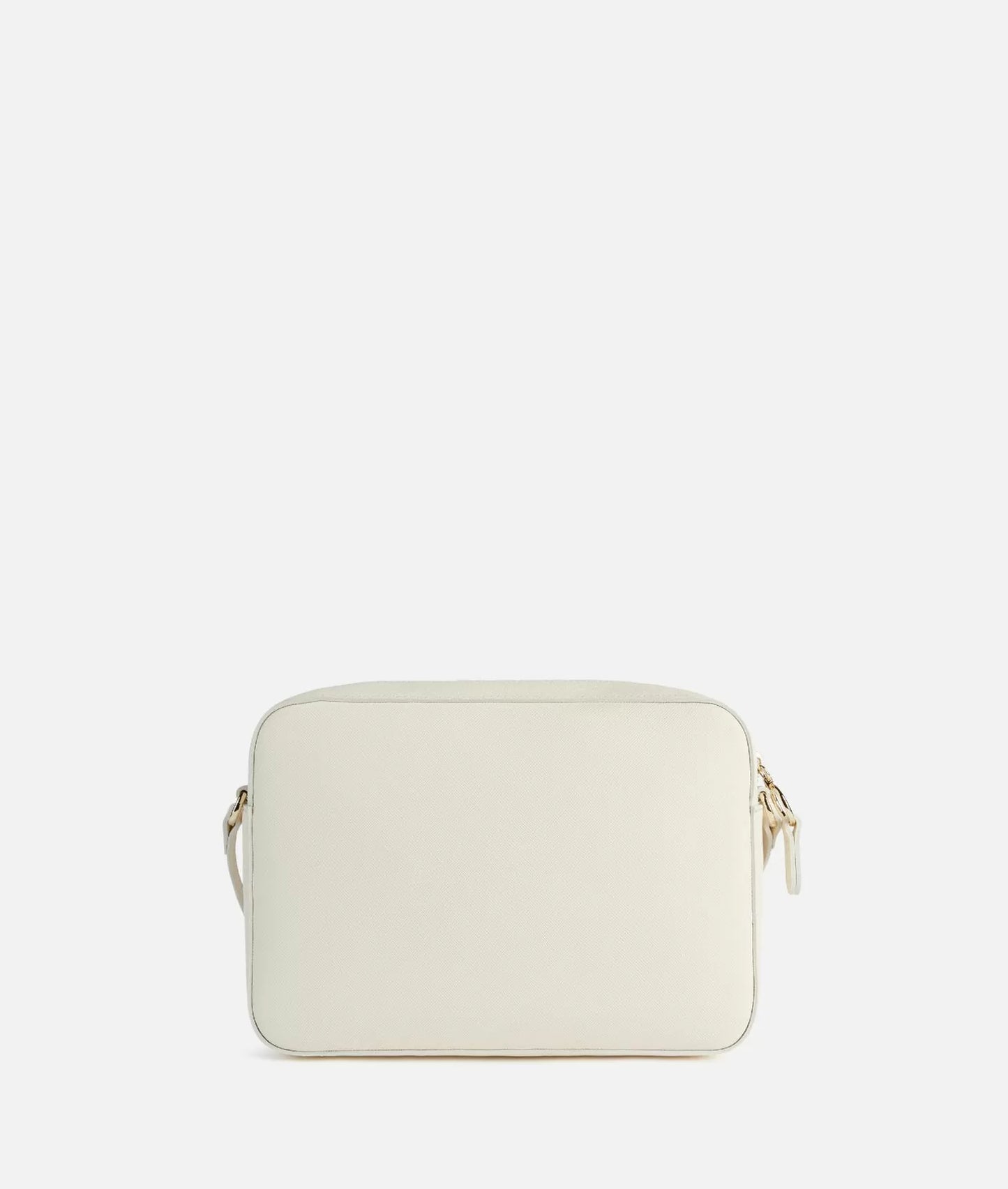 Alviero Martini borsa a tracolla media con inserti frontali sagomati in tessuto Geo Classic avorio