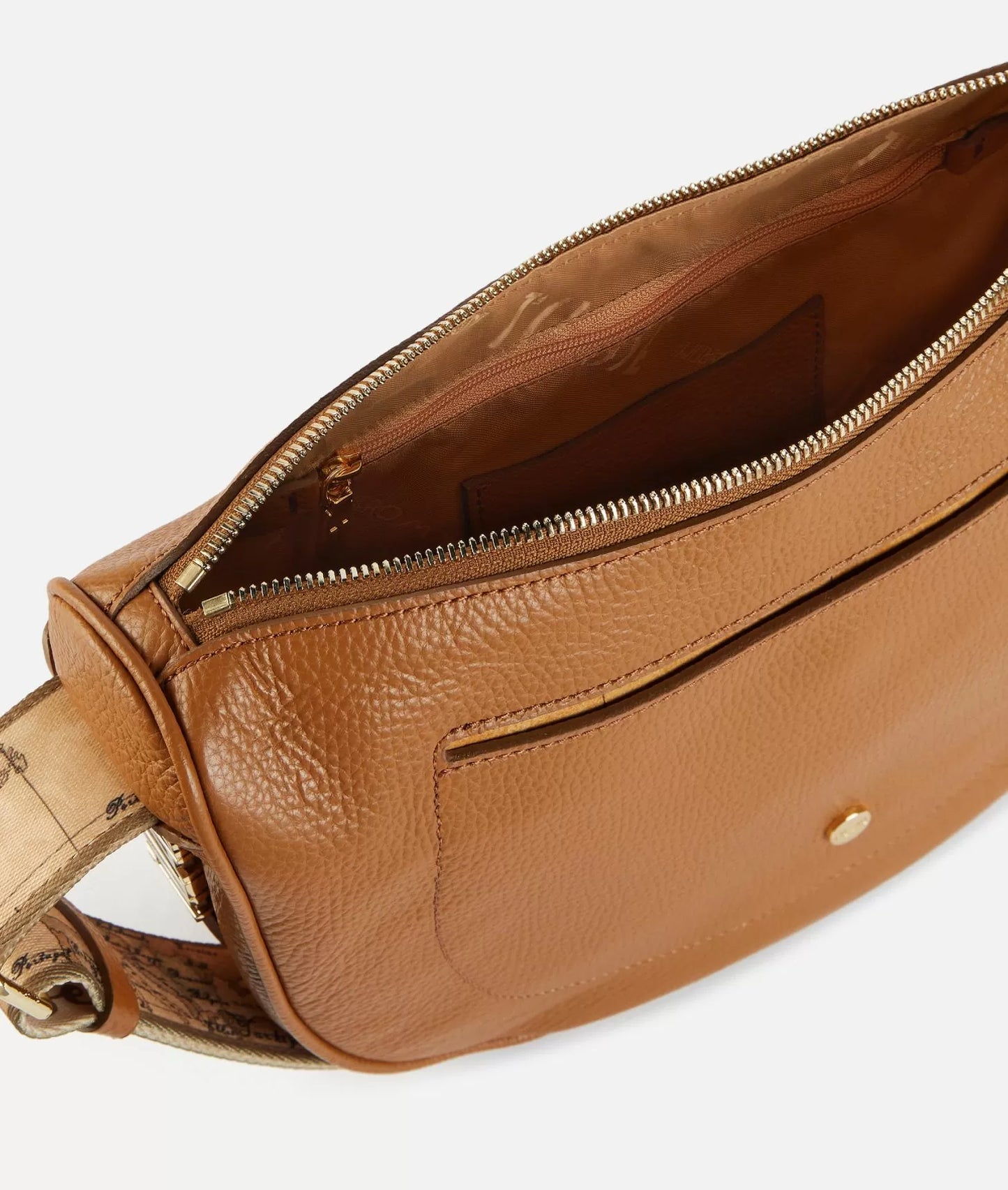Alviero Martini borsa a tracolla mezzaluna Chic Soul tobacco