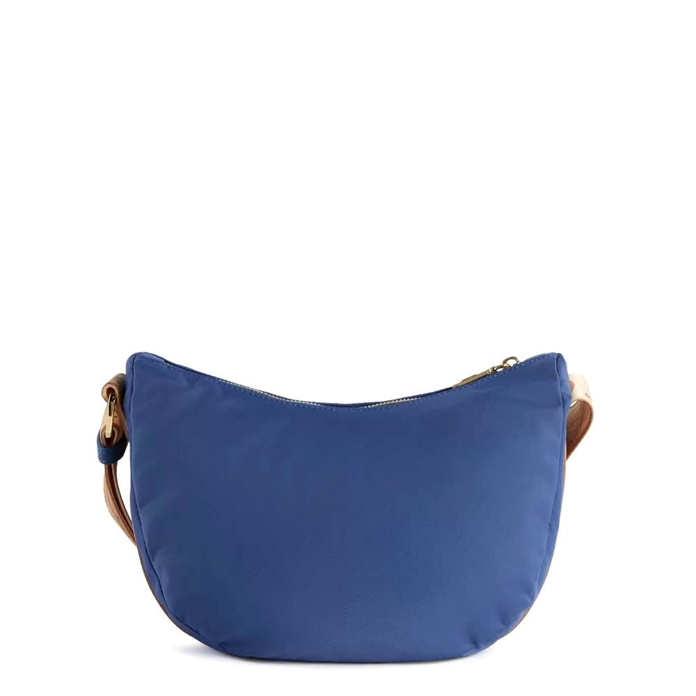 Alviero Martini borsa a mezzaluna Nylon Eco Vibe blue denim