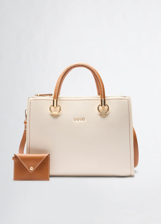 Liu Jo borsa a mano Manhattan marrone crema
