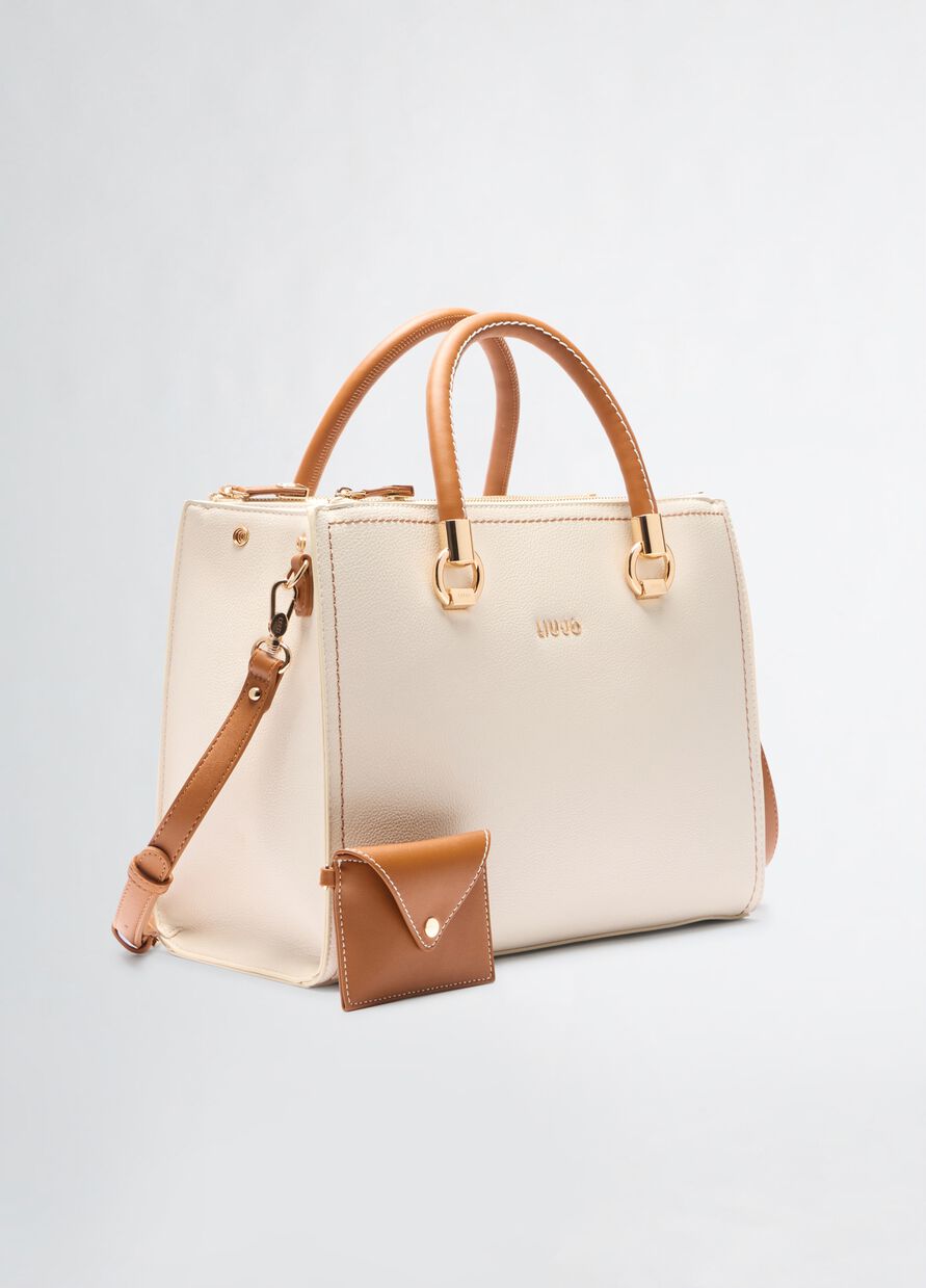 Liu Jo borsa a mano Manhattan marrone crema