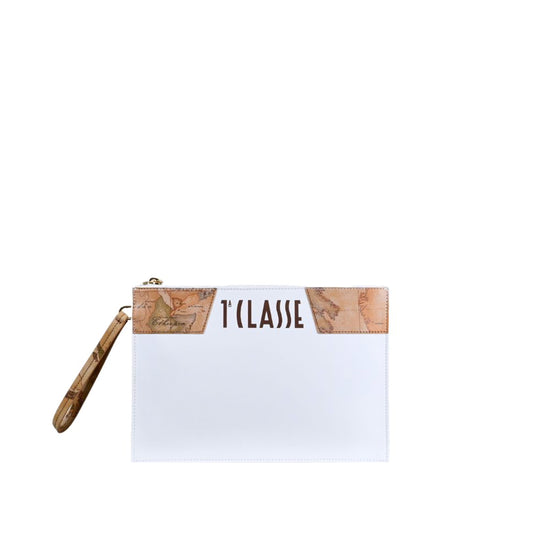 Alviero Martini pochette Geo Mirage bianco