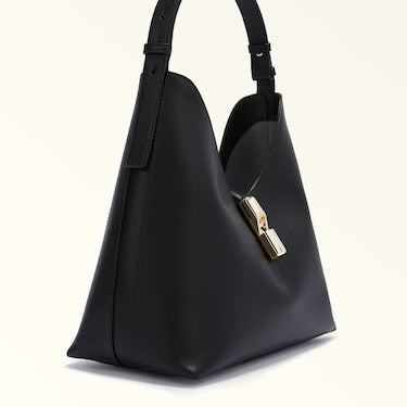 Furla borsa a spalla media Goccia nero