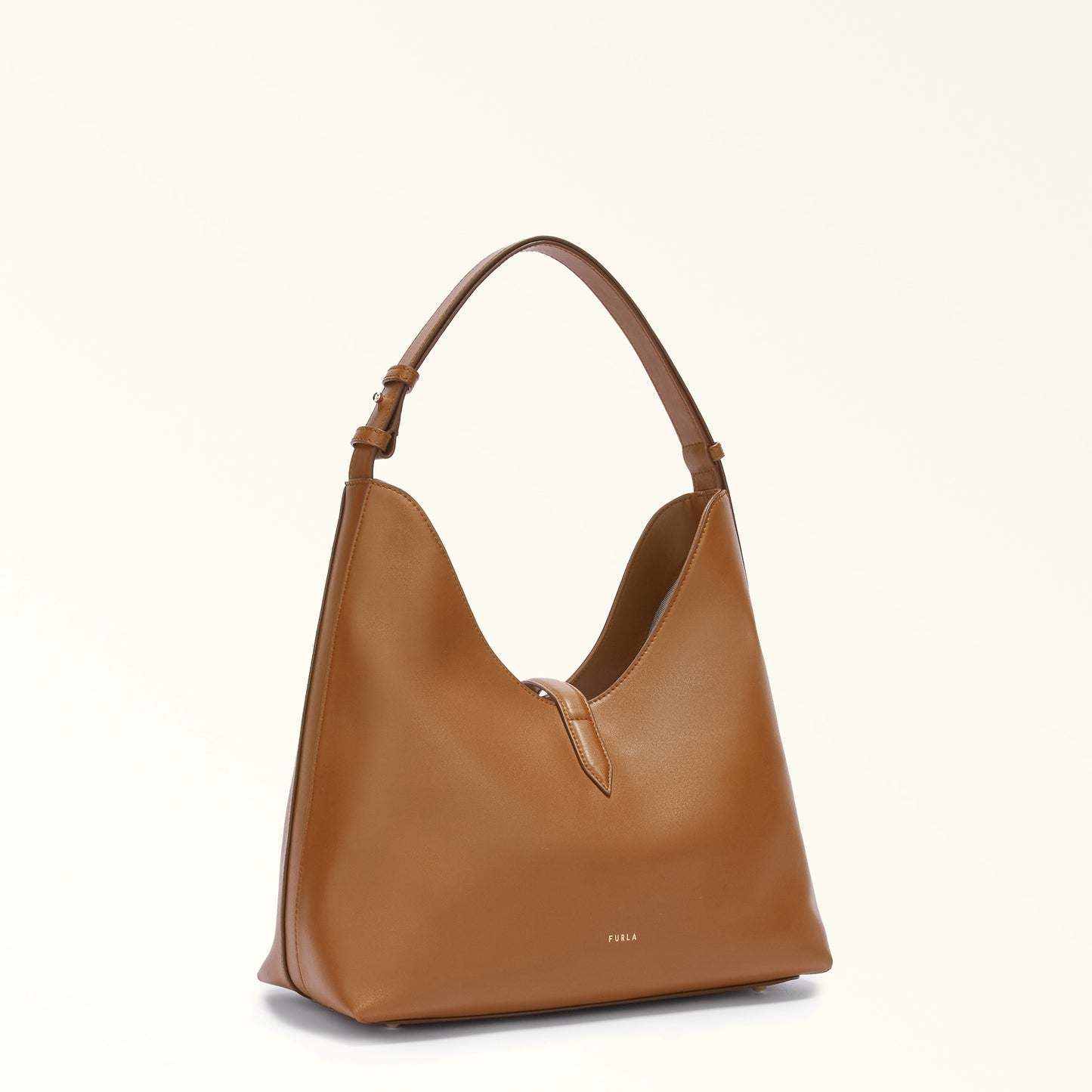 Furla borsa a spalla media Goccia brandy