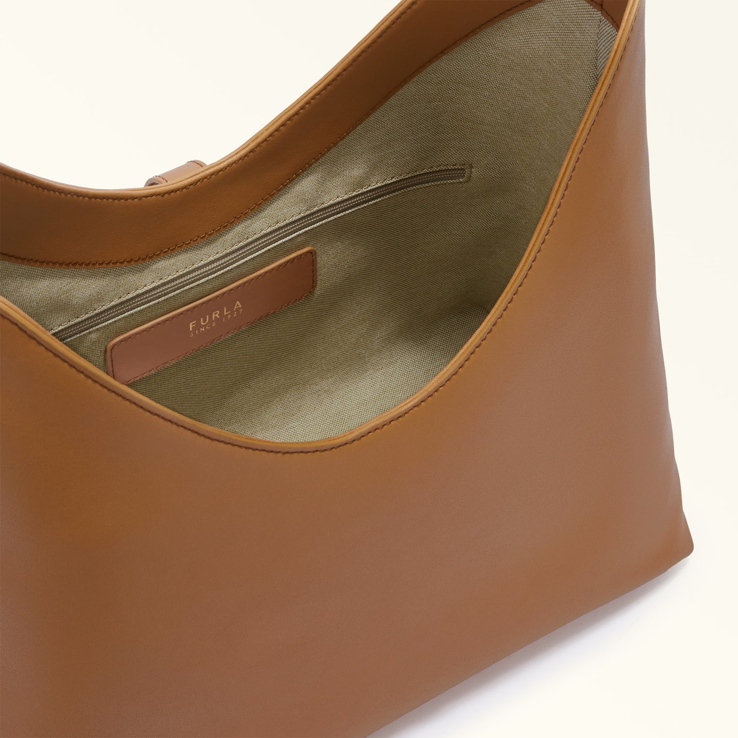 Furla borsa a spalla media Goccia brandy
