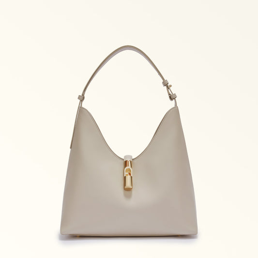 Furla borsa a spalla media Goccia marshmallow