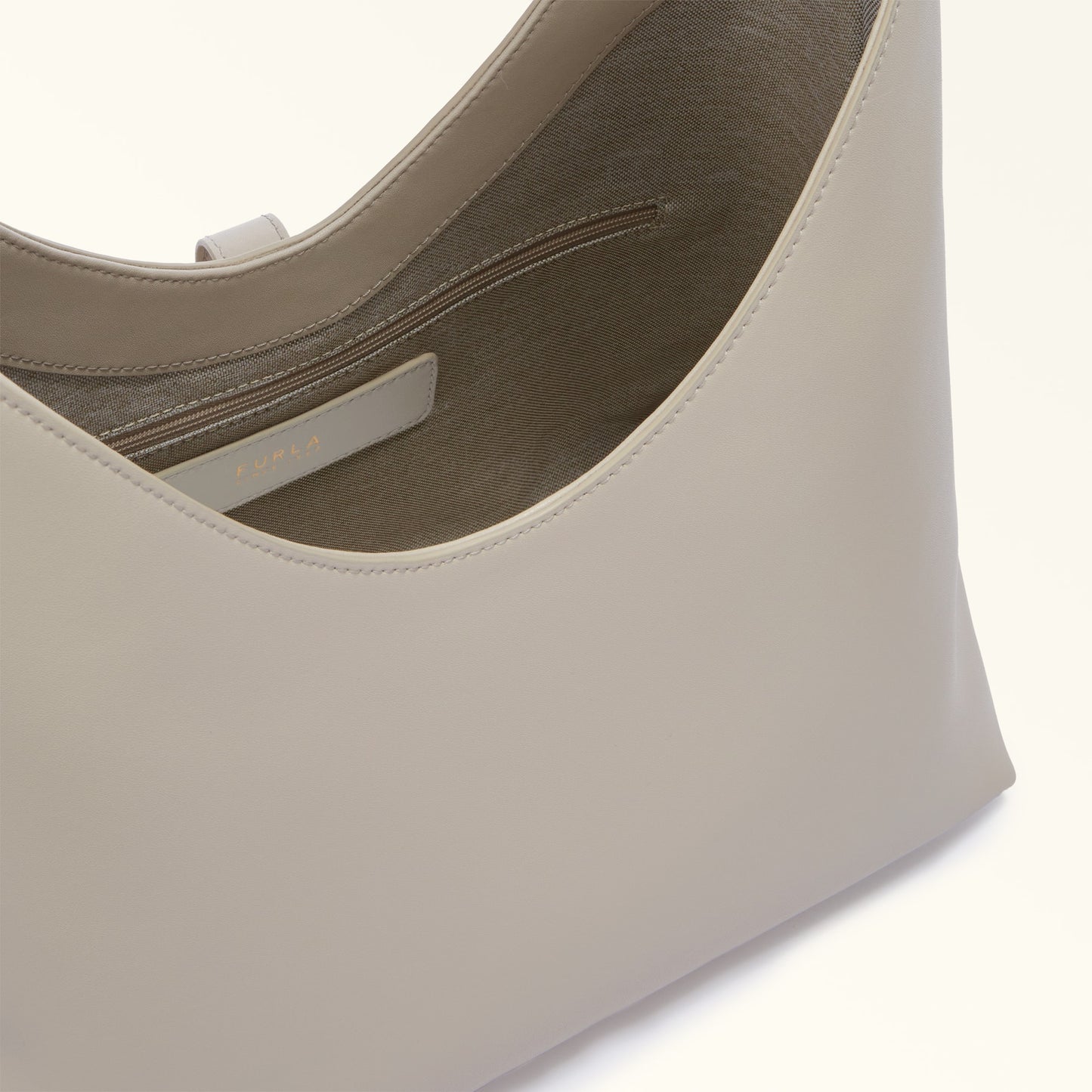 Furla borsa a spalla media Goccia marshmallow