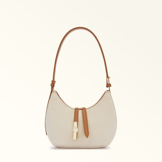 Furla borsa a tracolla Goccia naturale brandy