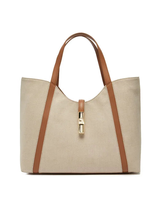 Furla borsa a spalla Goccia naturale brandy