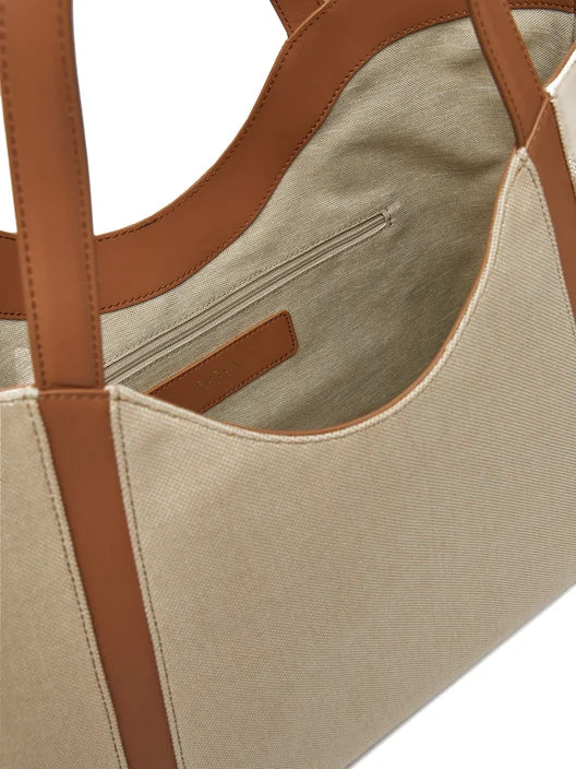Furla borsa a spalla Goccia naturale brandy