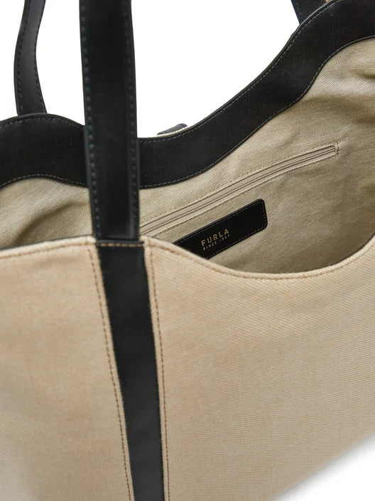Furla borsa a spalla Goccia naturale nero
