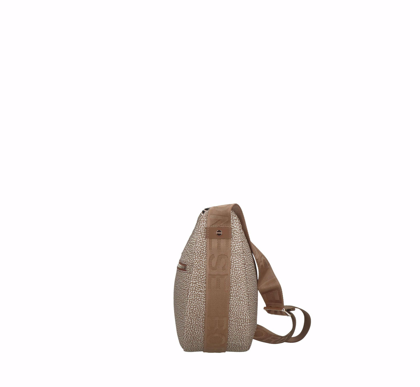 Borbonese borsa Luna Bag Medium beige brown - Maquis dal 1989