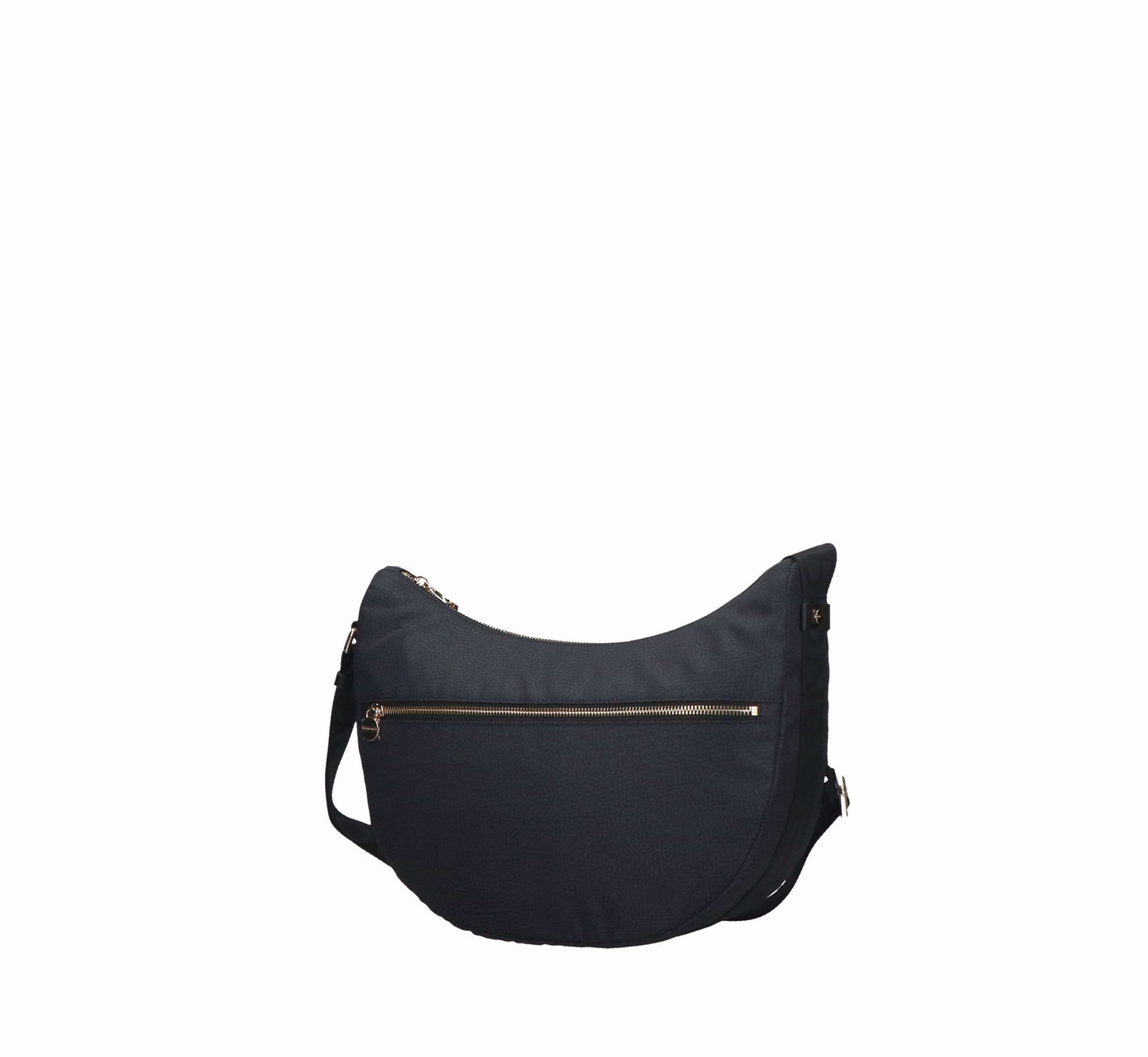 Borbonese borsa Luna Bag Medium dark black - Maquis dal 1989
