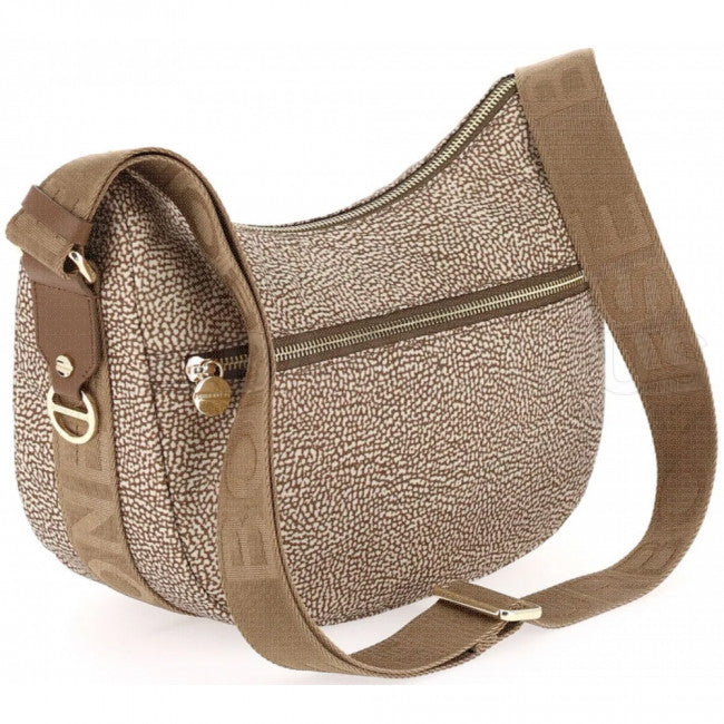 Borbonese borsa Luna Bag Small beige brown - Maquis dal 1989