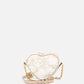 Alviero Martini Mini tracolla a cuore Geo White