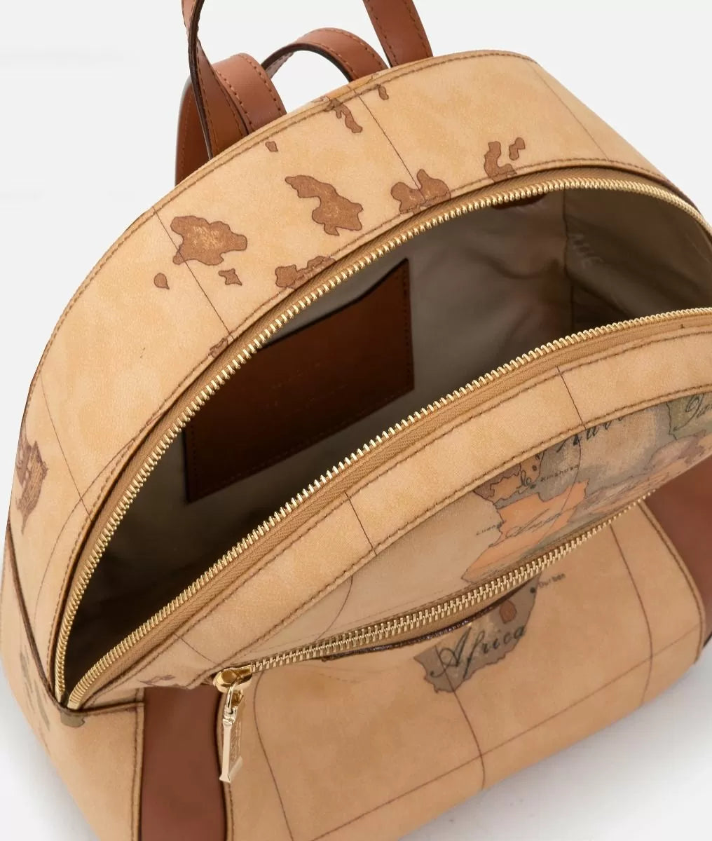 Alviero Martini zaino con inserti frontali in pelle Geo Classic
