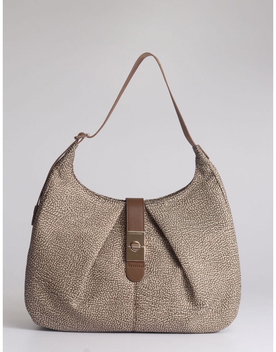 Borbonese cortina hobo beige marrone - Maquis dal 1989